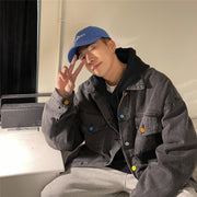 Mens Vintage Fashion Loose Denim Jacket